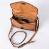 ADBG1133 American Darling Hand Tooled Floral Leather Crossbody Bag Western Purse