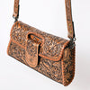 ADBG1134 American Darling Hand Tooled Floral Leather Wallet Bag Clutch & Crossbody Handbag