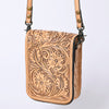 ADBG1135 American Darling Hand Tooled Floral Leather Cell Phone Bag Western Crossbody