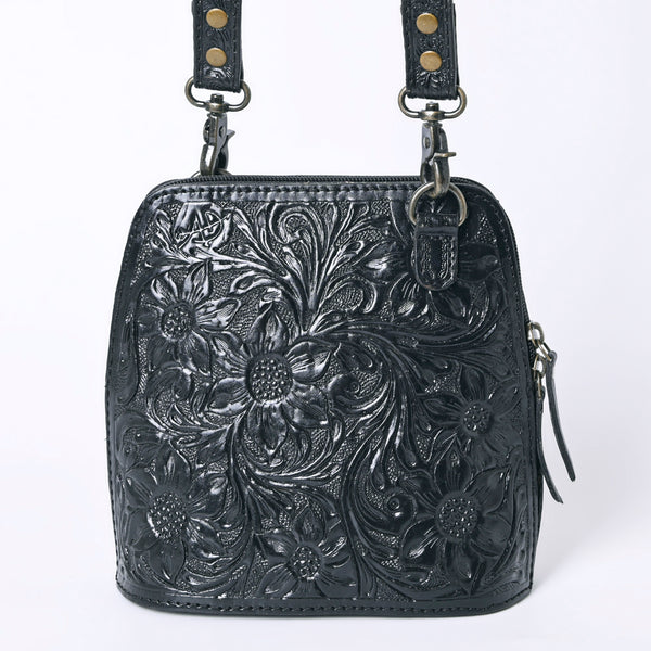 ADBG1136 American Darling Hand Tooled Floral Leather Crossbody Bag