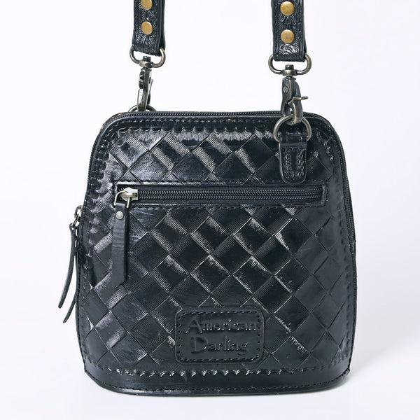 ADBG1136 American Darling Hand Tooled Floral Leather Crossbody Bag