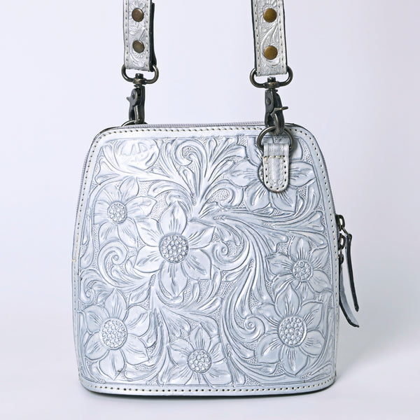 ADBG1136 American Darling Hand Tooled Floral Leather Crossbody Bag