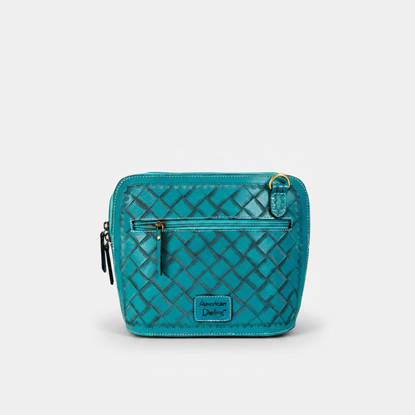 ADBG1136 American Darling Hand Tooled Floral Leather Crossbody Bag