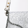 ADBG1137 American Darling Hand Tooled Floral Leather Clutch & Crossbody Purse