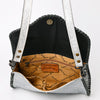 ADBG1137 American Darling Hand Tooled Floral Leather Clutch & Crossbody Purse