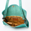 ADBG1137 American Darling Hand Tooled Floral Leather Clutch & Crossbody Purse