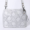 ADBG1138 American Darling Hand Tooled Floral Leather Crossbody Bag Western Purse