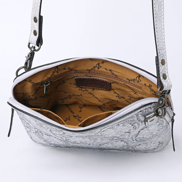 ADBG1138 American Darling Hand Tooled Floral Leather Crossbody Bag Western Purse