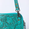 ADBG1138 American Darling Hand Tooled Floral Leather Crossbody Bag Western Purse