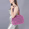 ADBG1139 American Darling Pink Hand Tooled Floral Leather Tote Bag Western Purse