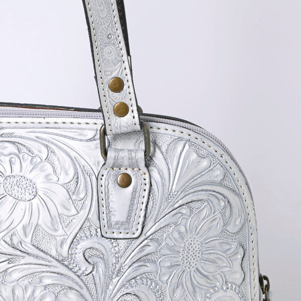 ADBG1139 American Darling Hand Tooled Floral Leather Tote Bag Western Purse