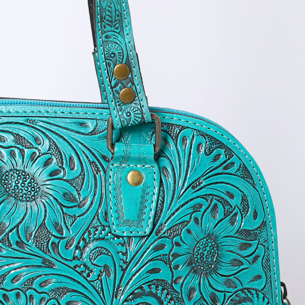 ADBG1139 American Darling Hand Tooled Floral Leather Tote Bag Western Purse