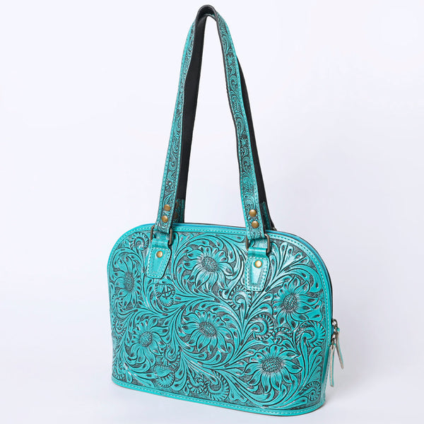 ADBG1139 American Darling Hand Tooled Floral Leather Tote Bag Western Purse