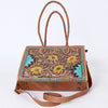 ADBG1158 American Darling Floral Tooled Leather Tote -Western Crossbody Bag
