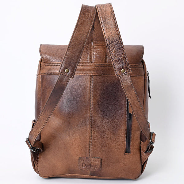 ADBG1165 American Darling Cowhide & Hand Tooled Leather Backpack -Western Travel Bag