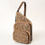 ADBG1176 American Darling Hand-Tooled Leather Sling Bag -Floral Carved Multi-Pocket Backpack