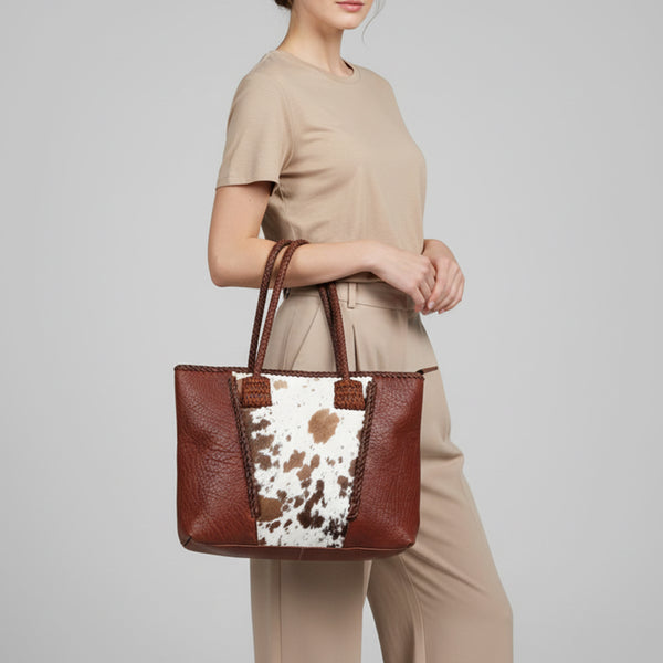 LC-ADBGM347 Tote Genuine Western Leather Women Bag