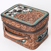 ADBGA340 American Darling Hand Tooled Leather Hair-On Cowhide Jewelry Case