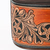 ADBGA345 American Darling Tooled Leather Floral Western Jewelry Case Travel Organizer