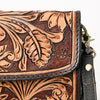 ADBGA362 American Darling Hand Tooled Floral Carved Genuine Leather Small Cross body Bag