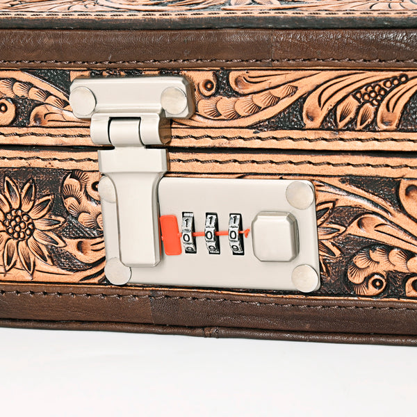 ADBGA300 American Darling Western Hand Tooled Leather Jewelry Case