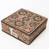 ADBGA300 American Darling Western Hand Tooled Leather Jewelry Case