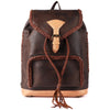 ADBGM275 Western Leather Backpack - Braided Trim, Fringe & Buckle Closure