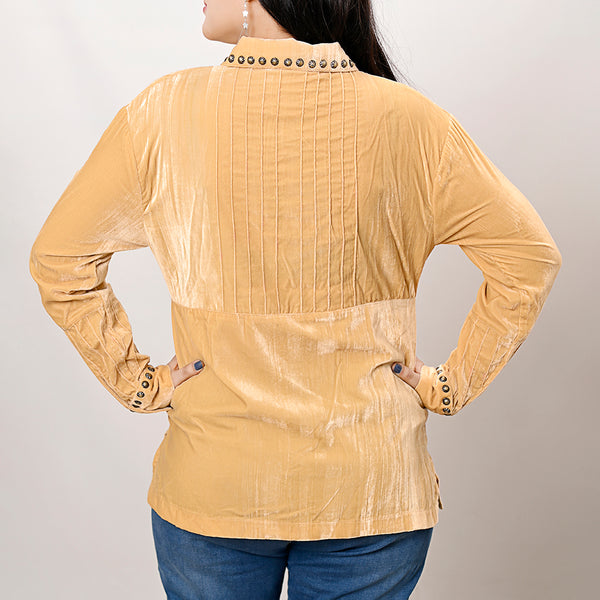 ADSH031 Fabric Women Shirt Dress Tunic Ladies Girl Top
