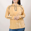 ADSH031 Fabric Women Shirt Dress Tunic Ladies Girl Top
