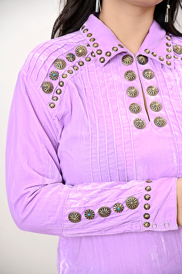 LC-ADSH034 Fabric Women Shirt Dress Tunic Ladies Girl Top