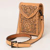LC-ADBGZ750A Cellphone Holder Genuine Western Leather Women Bag