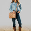 LC-ADBGZ754A Envelope Genuine Western Leather Women Bag