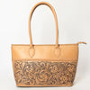 LC-ADBGZ756A Tote Hand Tooled Genuine Western Leather Women Bag