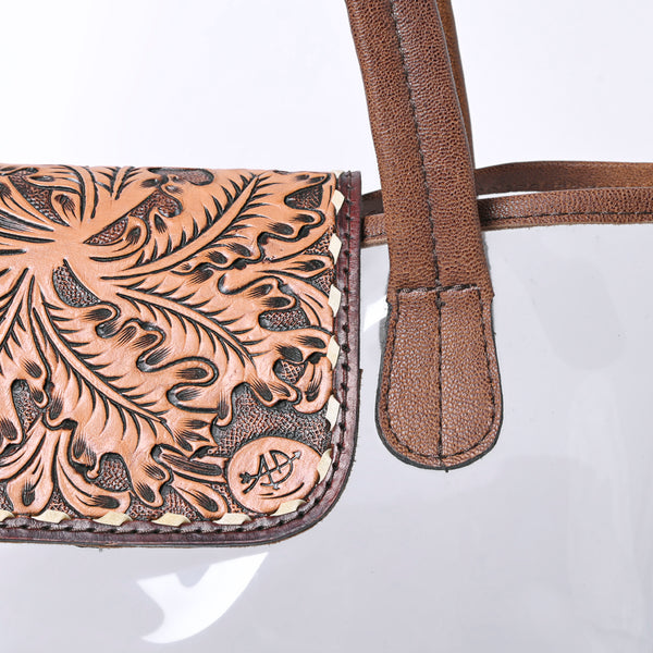 ADBG1186 American Darling Floral Tooled Leather Clear Bag -Western Stadium Tote