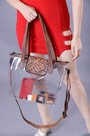 ADBG1186 American Darling Floral Tooled Leather Clear Bag -Western Stadium Tote