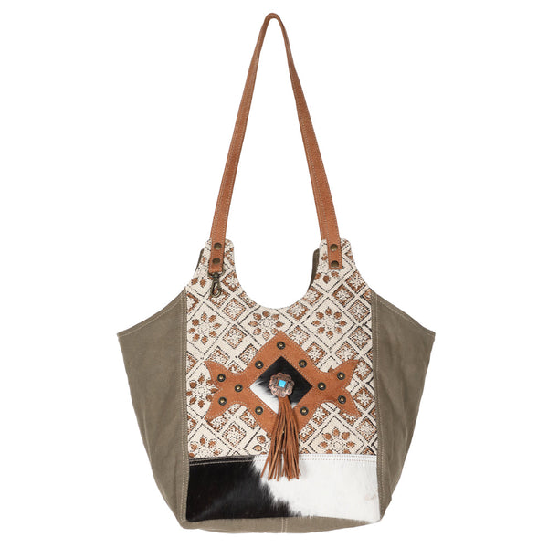 LC-KB611 Tote Upcycled Canvas Ladies Bag
