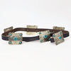 ADBLA102 Hand tooled Authentic German Silver Concho Belt