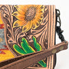 ADBG1189 American Darling Western Organizer Bag Hand Tooled Leather Saddle Blanket