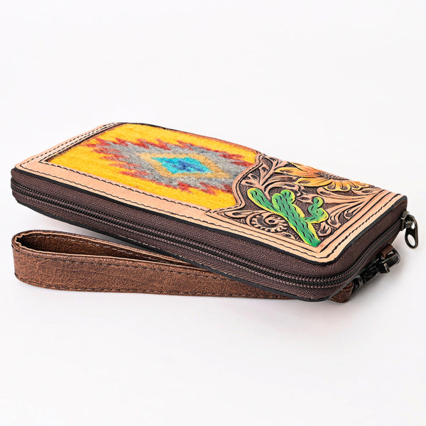 ADBG1189 American Darling Western Organizer Bag Hand Tooled Leather Saddle Blanket