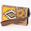 ADBG1189 American Darling Western Organizer Bag Hand Tooled Leather Saddle Blanket