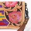 ADBG1189 American Darling Western Organizer Bag Hand Tooled Leather Saddle Blanket