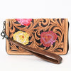 ADBG1189 American Darling Western Organizer Bag Hand Tooled Leather Saddle Blanket