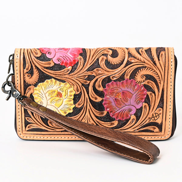 ADBG1189 American Darling Western Organizer Bag Hand Tooled Leather Saddle Blanket