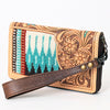 ADBG1189 American Darling Western Organizer Bag Hand Tooled Leather Saddle Blanket