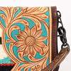 ADBG1189 American Darling Western Organizer Bag Hand Tooled Leather Saddle Blanket