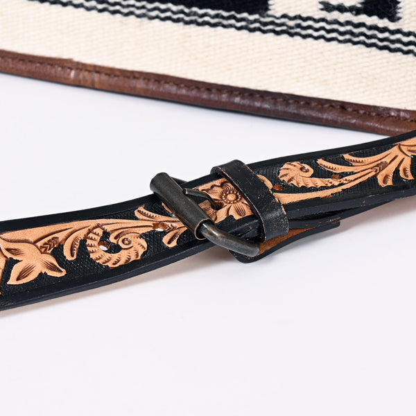 ADBG1033 American Darling Handwoven Saddle Blanket Tote Bag Western Genuine Leather Purse