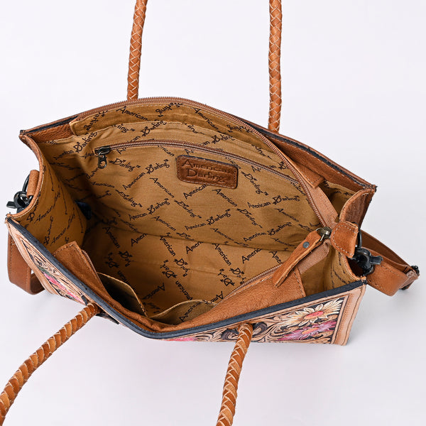 ADBG1158 American Darling Floral Tooled Leather Tote -Western Crossbody Bag