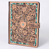 ADBG1040 American Darling Hand-Tooled Floral Genuine Leather Western Portfolio Bag