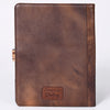 ADBG1040 American Darling Hand-Tooled Floral Genuine Leather Western Portfolio Bag