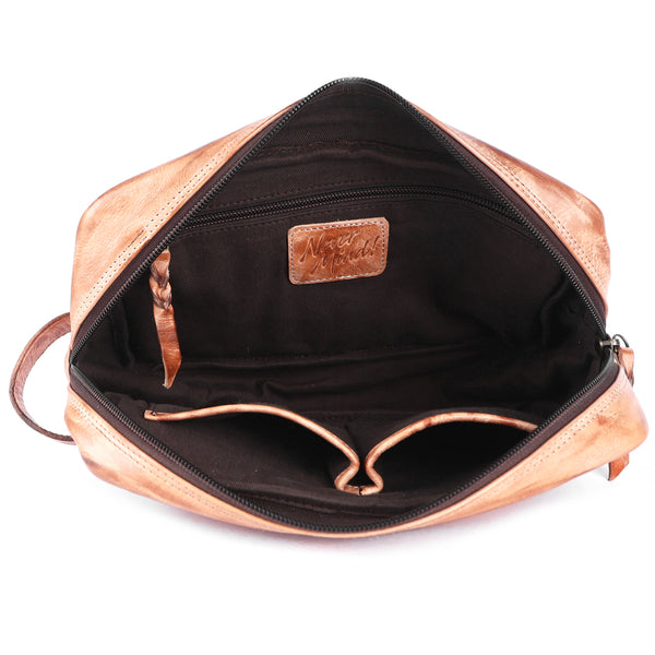 LC-NMBGM137 Toiletry Genuine Leather women bag western Bag